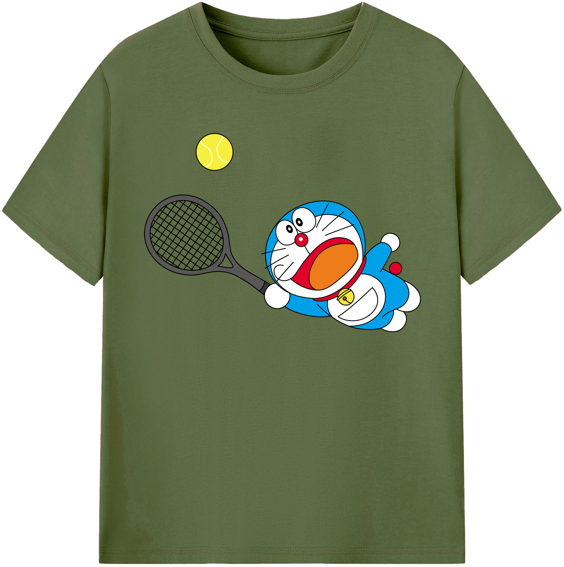 （画像用） ドラえもん Doraemon 綿100％半袖Tシャツ（フロントプリント）